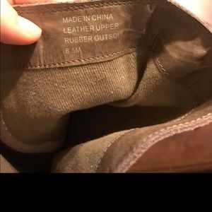 Shoes - 8.5 tan leather boots. Wedge heels Shoes - 8.5 tan leather boots. Wedge heels